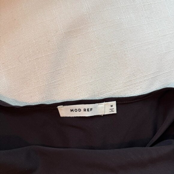 Mod Ref - Brown Silk Shift Maxi Dress (Size M) - Picture 2 of 6